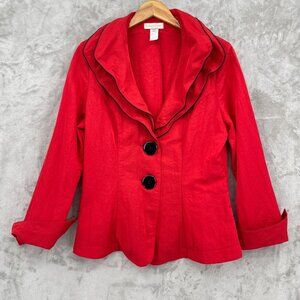 Vintage Design Today Song & Sung 90s Art to Wear Nylon Blazer Jacket